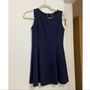 Navy Fit & Flare Dress